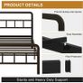 King Size Bed Frame with Curved Headboard Image 6