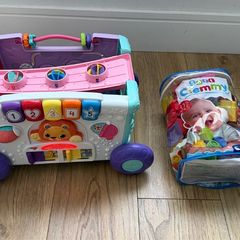 Activity trolley and soft blocks
