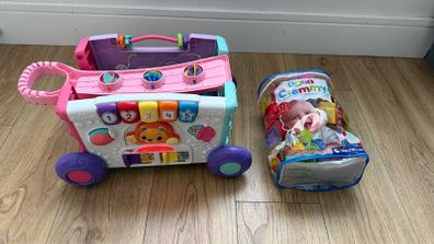 Activity trolley and soft blocks