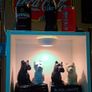 Vintage Black & White whisky dog statues Image 2