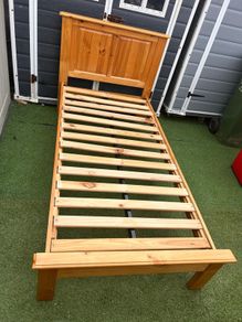 Beautiful Extremely Solid Single Wooden Bed Frame - Can Deliver
