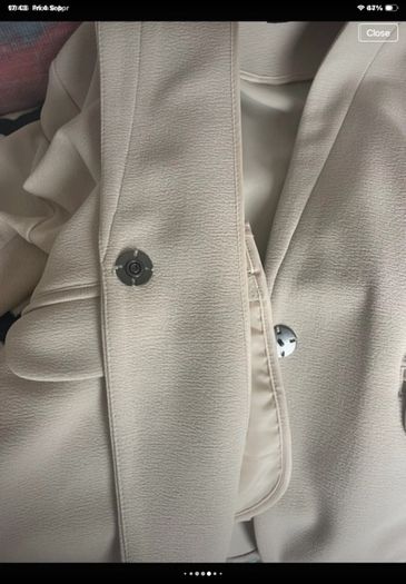 jacket beige longline marks & spencers size 8-10