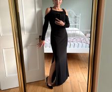 Coast Black Evening Maxi Dress