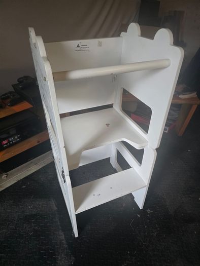Wooden Learning Tower fold into table