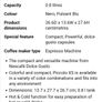 coffee machine +. flat wite coffee capsules Image 3