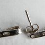 Vintage Sterling Silver 925 CZ Loop Drop Earrings 1,54g Image 10