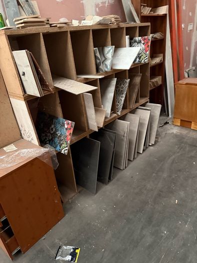 Tile shop liquidation clear out.