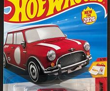 NEW Austin Mini Cooper S, RED Hot Wheels