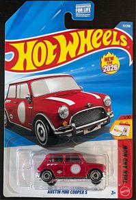 NEW RED Austin Mini Cooper Hot Wheels