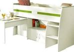 Childrens Midsleeper Bed with desk