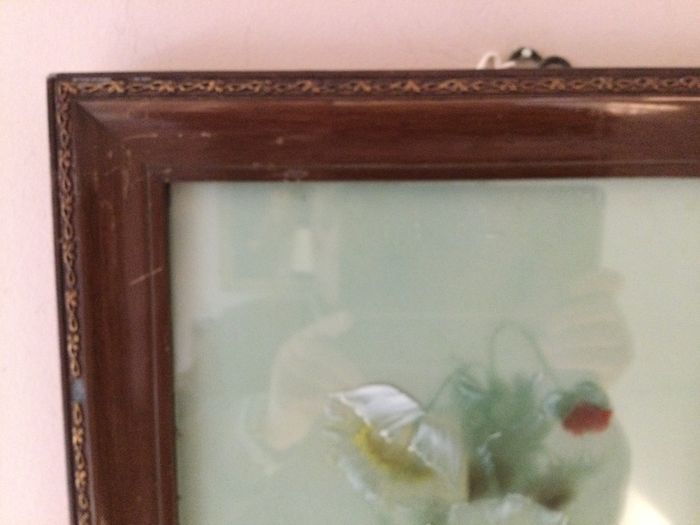 Art Reverse Oil on Glass X 2 .