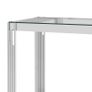 Coffee Table Silver 55x55x55 cm Stainless Steel and Glass Image 3