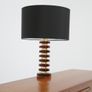 Vintage Swedish Amber Glass & Brass Table Lamp by MAE Lighting, 1960s. Image 4