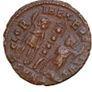 Constantinus I The Great 306-337 AE14mm 1,4g Nicomea Soldiers Legionary Standard Image 3
