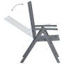 7 Piece Outdoor Dining Set Solid Acacia Wood Grey Image 2