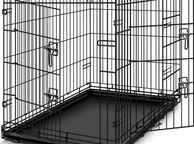 main image for ad XL Dog Cage 107 x 71 x 77 cm Foldable with 2 Doors | Transport Cage Car | Dog Box with Base Tray | Transport Box Wire Cage