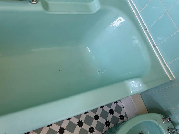 Vintage bath, bidet, basin and pedestal