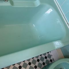 Vintage bath, bidet, basin and pedestal
