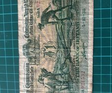 1938 Irish Ploughman One Pound Banknote Ireland 1 Note Scarce Bank Of Ireland