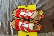 Fly London Women Leather Sandals 8UK 41EU NEW