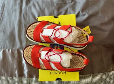Fly London Women Leather Sandals 8UK 41EU NEW