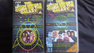 The Hitch Hiker's Guide To The Galaxy 2 x VHS Tapes