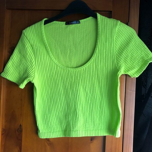 Luminous Green crop top