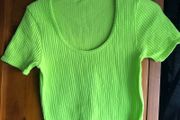 Luminous Green crop top