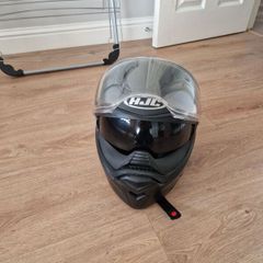 hjc matt black helmet