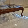 Solid Wood Glass Top Coffee Table Image 2