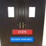 Double French patio doors with side glass panels Image 3