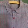 Boys long sleeved checked shirt aged 5-6 years Image 2