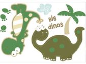 Dinos Removable Wall Stickers Nursery Kids Room Dinosaur Design Mural Art Decal