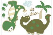 Dinos Removable Wall Stickers Nursery Kids Room Dinosaur Design Mural Art Decal
