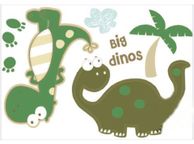main image for ad Dinos Removable Wall Stickers Nursery Kids Room Dinosaur Design Mural Art Decal