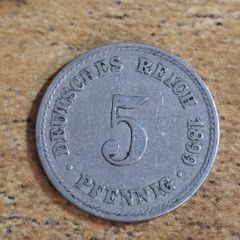 German Empire, Germany, 5 Pfennig 1899 A - free standard postage