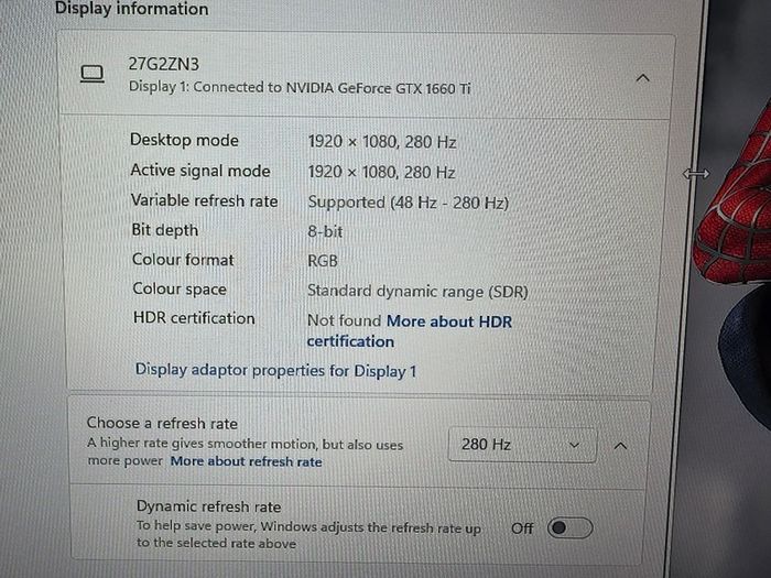 AOC Gaming 27" 280Hz 1080p 0.5ms Monitor