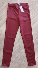 Brand new dark red jeggins - size 10 long