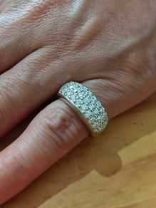 Sterling Silver Ring - Size L - Stamped for Silver (S60)
