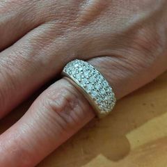 Sterling Silver Ring - Size L - Stamped for Silver (S60)