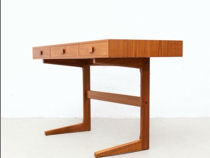Mid century modern danish teak desk George petersens