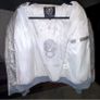 Roberto Geissini Metallic Silver Skull Puffer Jacket Y2K Streetwear  Unisex Fit Size M Image 4