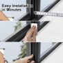 Strong Adhesive Draft Excluder for Doors, Soundproof Closed Cell Foam Draught Excluder for Door Window AC Insulation, Waterproof Weatherstrip, Anti-Collision, Scratchproof, Total 15M Image 7
