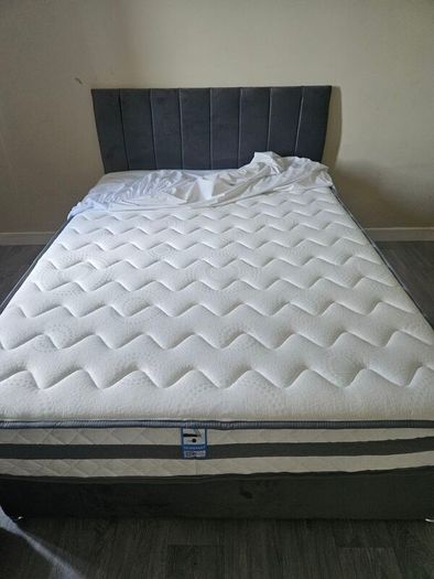 double bed grey