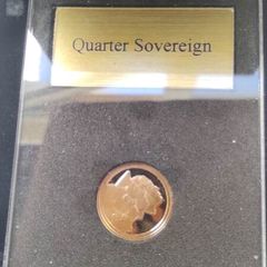 Gold coin Quater Sovereign - Elizabeth II