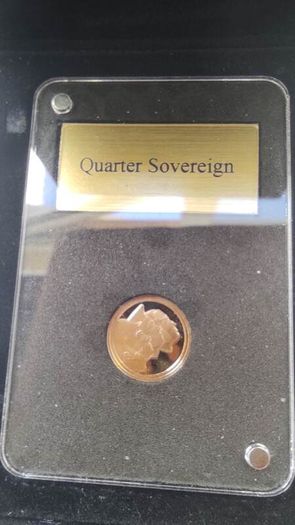 Gold coin Quater Sovereign - Elizabeth II