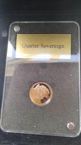Gold coin Quater Sovereign - Elizabeth II