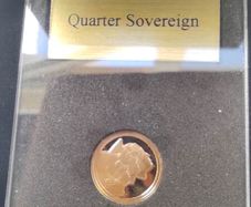 Gold coin Quater Sovereign - Elizabeth II