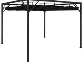 Garden Gazebo with Retractable Roof Canopy 3x3 m Anthracite
