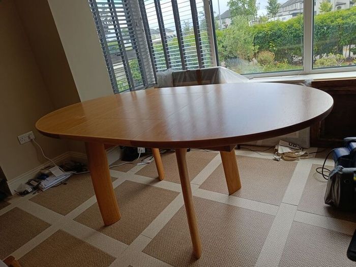 skovby extendable oval dining table